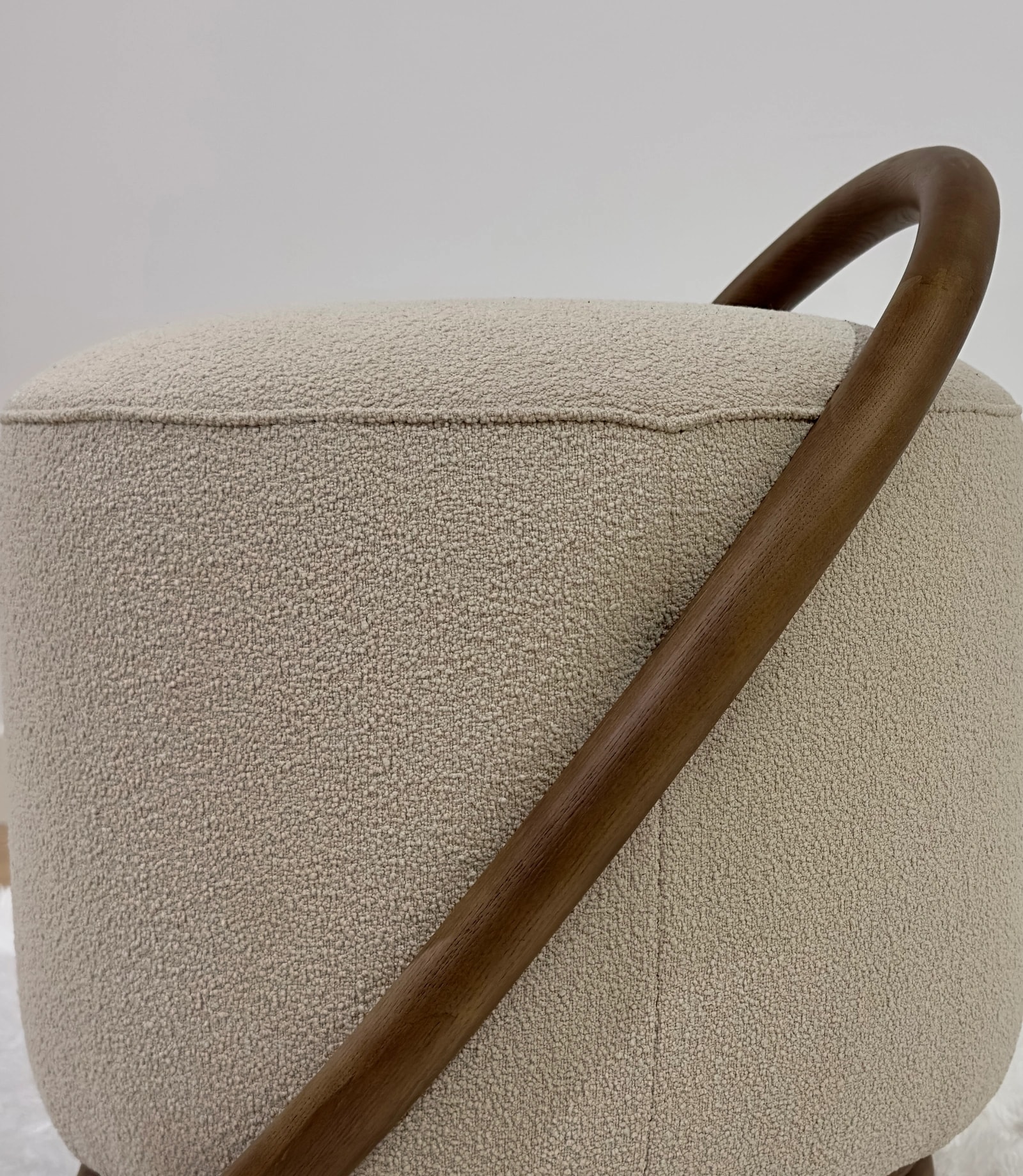 Oak Pouf